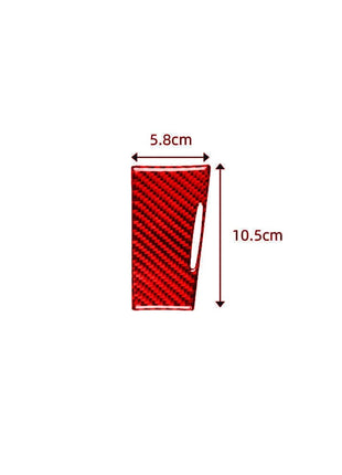 Red Carbon Fiber Interior Ashtray Panel Cover Trim For Lexus CT200h 2011-2017