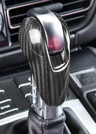 Dry Carbon Fiber Console Gear Shift Knob Cover Trim For Porsche Macan 2015-up