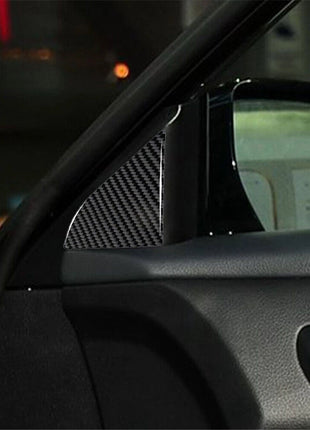2x Carbon Fiber Front Door Triangle Cover Trim For Nissan Altima 2013-2015 Typeb