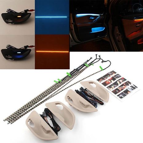 For Bmw 5 Series F10/ F11 Interior Led Ambient Door Light Stripes Dual Color