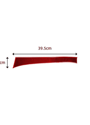 Red Carbon Fiber Passenger Dashboard Cover Trim For Nissan Rogue 2014-2016