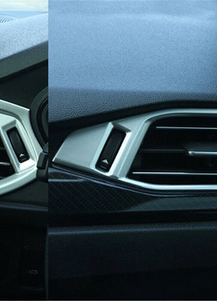 ABS Silver 2pcs Trim Console L&R Air Outlet Vent Fit for Ford Focus 2019-2020