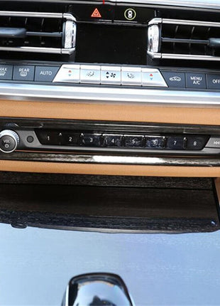 Black Wood Abs Central Control Volume Switch Trim For Bmw 3 Series G20 G28 2019+