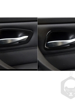 Black Interior Door Handle Bowl Ring Trim For Bmw 3 Series E90 E92 E93 2005-2012