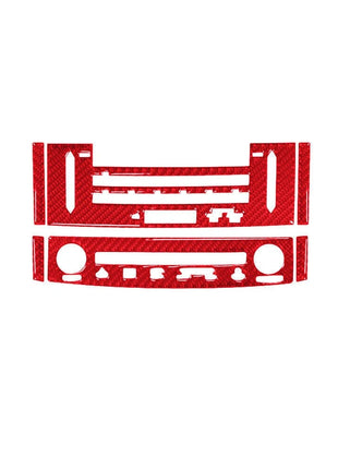 Red Carbon Fiber Central CD & A/C Panel Trim For Lexus RC300 350 200T 2015-2020