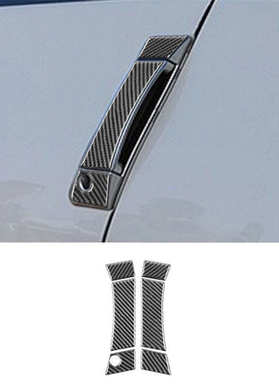 Carbon Fiber Exterior Door Handle Switch Cover Trim For 2003-2009 Nissan 350Z