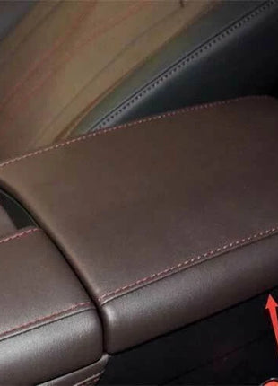 For Lexus Rx350 450h 2016-22 Dark Brown Leather Console Armrest Box Pad Trim