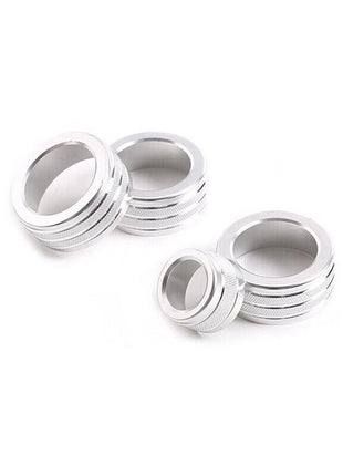 Silver Alloy Air Conditioner Switch Knob Ring Cover For Bmw 5 Series E60 2004-10