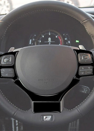 Gloss Black Steering Wheel Cover Trim For Lexus RC300 350 200T 2015-2020 Type B