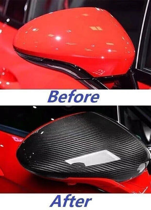 For Porsche Panamera 971 2017-2021 Real Carbon Fiber Rearview Side Mirror Cover