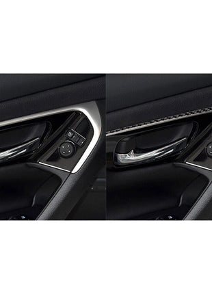 2X Carbon Fiber Front Door Handle Strips Cover Trim For Nissan Altima 2013-2015