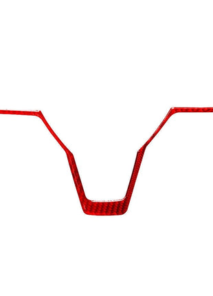 Red Carbon Fiber Interior Steering Wheel Cover Trim For Nissan Altima 2019-2022