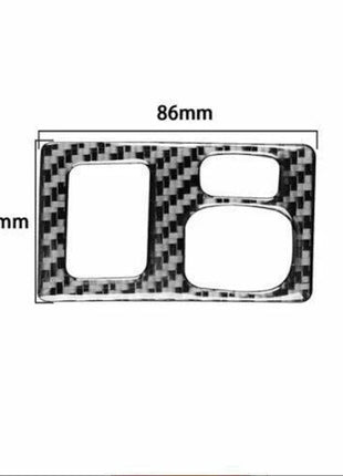 Interior Rearview Adjust Mirror Trim For Lexus CT200h 2011-13 Real Carbon Fiber