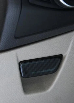Interior Storage Box Handle For Ford Focus 2012-2018 Carbon Fiber Cover Trim 2PC