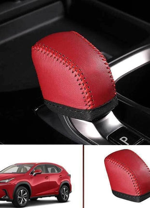For Lexus RX 350 350h 350h 500h 23-24 Red Console Gear Shift Knob Leather Trim