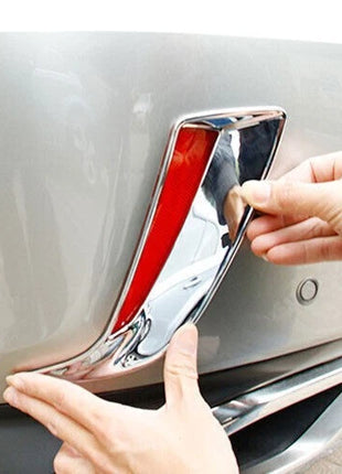 2P Chrome Exterior Rear Fog Light Lamp Frame Trim Fit For Lexus RX350 450h 16-19