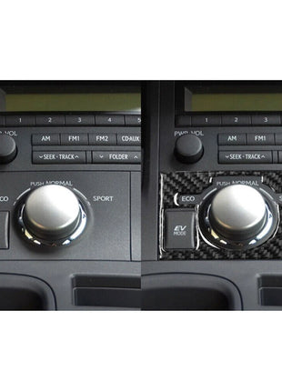 Carbon Fiber Center Consol Drive Mode Panel Cover Trim For Lexus CT200h 2011-17
