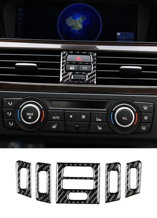 Carbon Fiber Air Vent Outlet Cover For Bmw 3 Series E90 E92 2005-12 High-version