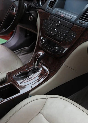 Fit For Buick Regal 2009-2013 Peach Wood Gear Shift Water Cup Frame Cover Trim