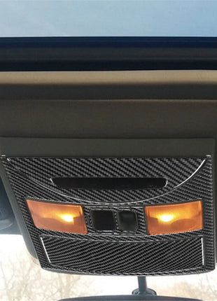 4Pcs Car Ceiling Light Trim Cover Type A Carbon Fiber For Nissan Quest 2004-2006