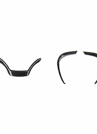 Steering Wheel Decor Cover Trim 3PCS For Lexus UX200 250h 2019-2023 Carbon Fiber