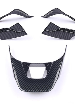 3P ABS Carbon Fiber Steering Wheel Button Decor Trim For Lexus NX250 350 2022-20