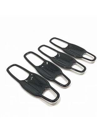 For Jeep Grand Cherokee 11-20 Out Side Door Bowl Cover Trim Carbon Fiber Look