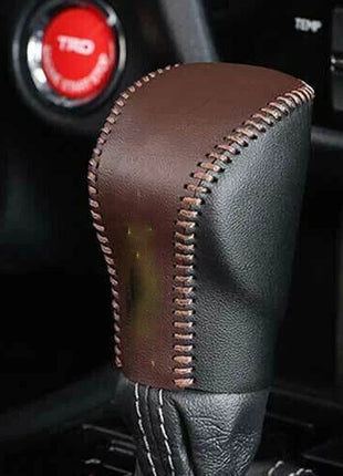 Gear Shift Knob Shifter Lever For Lexus RX350 450h 2016-2019 Brown&Black Leather