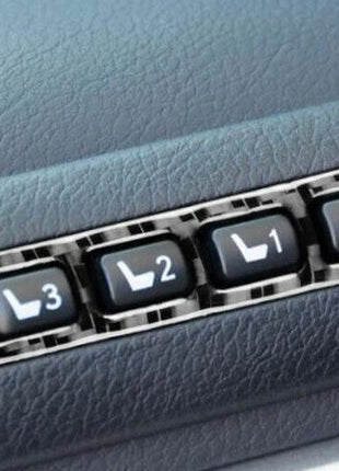 Seat Memory Button Switch Cover Trim For Lexus CT200h 11-2013 Real Carbon Fiber