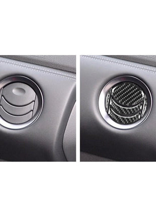 Carbon Fiber Central Air Vent Outlet Cover Trim For Nissan GT-R R35 2008-2016