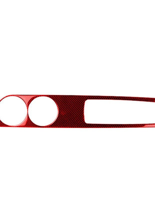 Red Carbon Fiber Watercup Panel Trim Cover For Lexus IS250 IS350 2014-2018