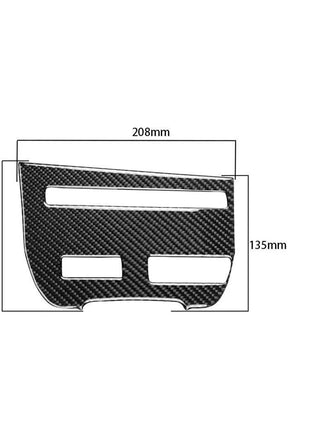 Carbon Fiber Cd Player Control Panel Cover Trim For Nissan Gt-r R35 Type B