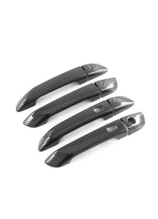 Carbon Fiber Style Exterior Door Handle Cover Trim For Isuzu D-max Dmax 2021-23