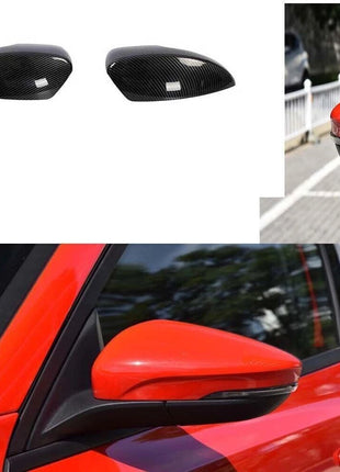Carbon Fiber Exterior Rear View Mirror Cover Trim For Ford Focus 2012-2018 RS