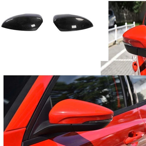 Carbon Fiber Exterior Rear View Mirror Cover Trim For Ford Focus 2012-2018 RS