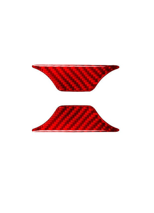 Red Carbon Fiber Water Cup Holder Inner Cover Trim For Nissan Altima 2019-2022