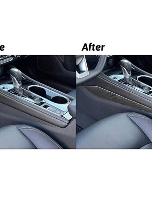 Carbon Fiber  Central Console Side Strips Cover Trim For Nissan Altima 2019-2022