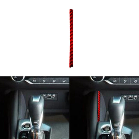 Red Carbon Fiber Storage Boxes Left Side Cover Trim For Nissan Altima 2019-2022