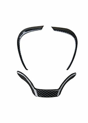 Steering Wheel Decor Cover Trim 3PCS For Lexus UX200 250h 2019-2023 Carbon Fiber