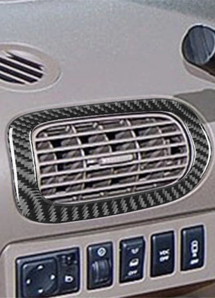 2pcs Left-right Air Vents Trim Cover Carbon Fiber For Nissan Quest 2004-2006