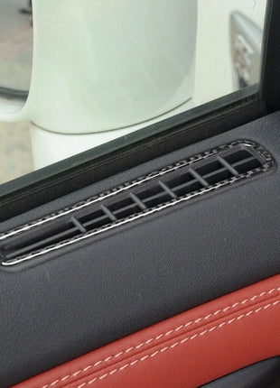 Carbon Fiber Interior Window Air Outlet Cover Trim For Nissan Gt-r R35 2008-2020