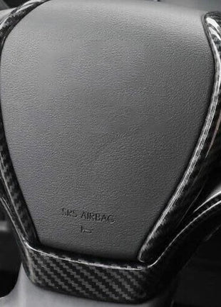 Steering Wheel Decor Cover Trim 3PCS For Lexus UX200 250h 2019-2023 Carbon Fiber