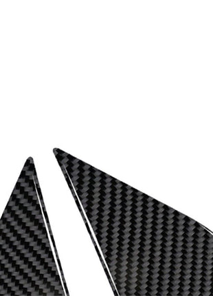 2x Carbon Fiber Front Door Triangle Cover Trim For Nissan Altima 2013-2015 Typeb