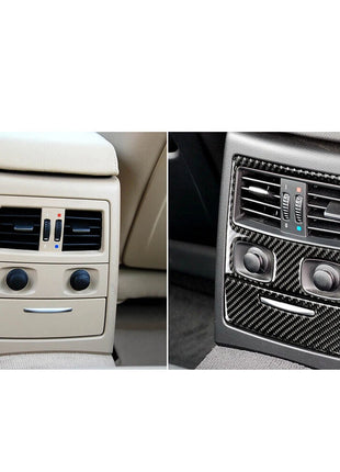 2闂佽壈鎻幏绋rbon Fiber Rear Air Vent Outlet Panel Trim For Bmw 3 Series E90 E92 2005-12