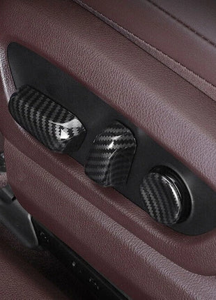 Seat Button Handle Cover Trim 6* For Lexus ES250 300h 350 2019-2023 Carbon Fiber