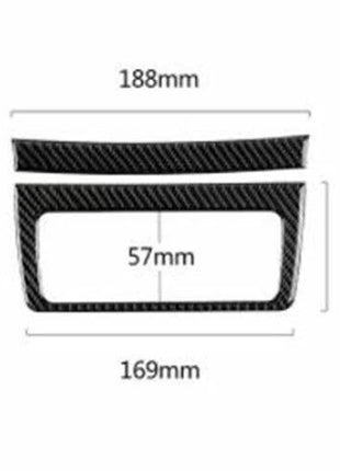 Back Row Air Outlet Vent Cover For Lexus IS300 350 2014-2019 Real Carbon Fiber