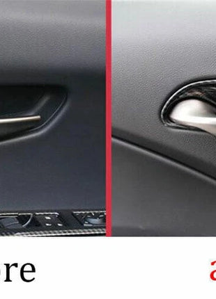 Interior Door Handle Bowl Cover Trim For Lexus UX200 250h 2019-2023 Carbon Fiber