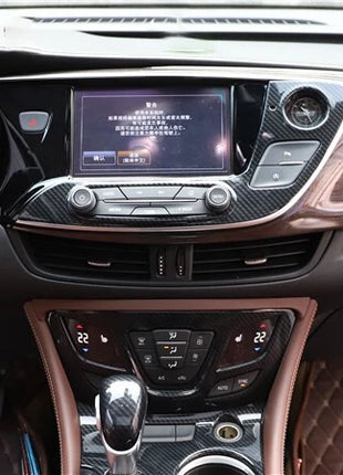 For Buick Envision 2014-2018 Carbon Fiber Central Ac Button Control Panel Trim