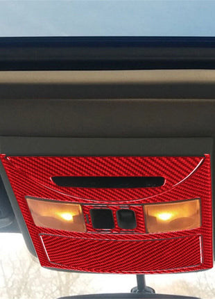 For Nissan Quest 2004-2006 Red Car Ceiling Light Trim Cover Type A Carbon Fiber