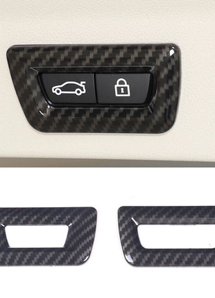 Carbon Abs Tailgate 2 Button Cover For Bmw 5 6 7 Series X3 X4 X5 X6 G30 G32 G01